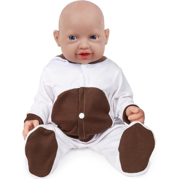 Other - 🆕 23inch Full Body Silicone Baby Doll Realistic Reborn Smiling Baby Doll Girl